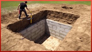 Man Builds Hidden Underground BUNKER in his Backyard  DIY Basement by AleksandrKvasha [upl. by Lyn]