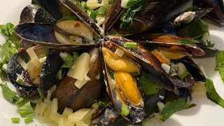 How to cook best mussels ինչպես պատրաստել միդիա  как приготовить вкуснейший мидий best recipe համեղ [upl. by Anwahsat]