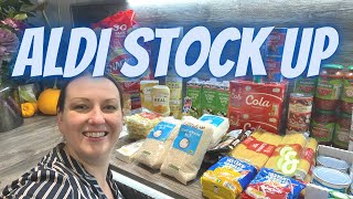 Prepping for Food shortages uk  Aldi stockpile haul  uk prepper [upl. by Kathlin308]