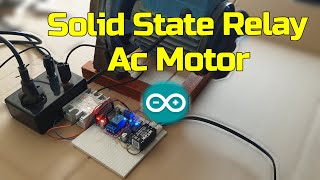 Arduino AC Motor Control using Solid State Relay SSR [upl. by Neelyhtak]