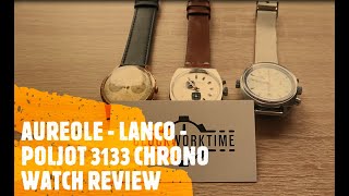 MOST UNDERRATED LEGENDARY CHRONOGRAPH WATCHES EVER  AUREOLE LANCO POLJOT 3133 REVIEW [upl. by Amlez]