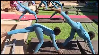 Bikita Minerals Primary School at Silveira High School doing aerobics [upl. by Eniledam]