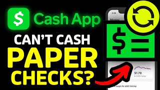 Why Cant You CASH A PAPER CHECK On Cash App [upl. by Wagner]