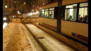 Nürnberger Strassenbahn im Winter [upl. by Olegnad]