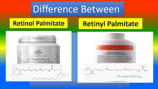 Difference Between Retionl palmitate and Retinyl palmitate [upl. by Dayir]