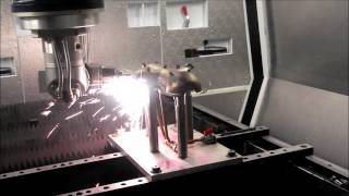 5 axis laser cutting titanium pressing for aircraft bleed air duct [upl. by Ettelrahc]