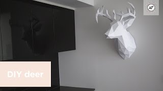 DIY 3D Paper Deer Head EP3 [upl. by Ecyac]