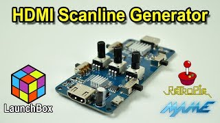 HDMI Scanline Generator For Mame Arcade Raspberry Pi PC RetroPie [upl. by Berrie]