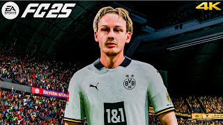 FC 25 Bayern Munich Vs Borussia Dortmund  Bundesliga Ft Harry Kane Brandt Malen  PS5™ 4K60 [upl. by Louisette]