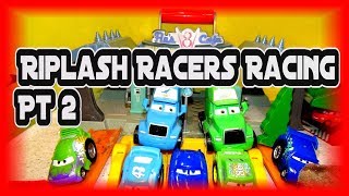 Pixar Cars Riplash Racers Part 2 with Chester Whipplefilter and Cruz Ramirez and Bonus King Hauler [upl. by Seline542]