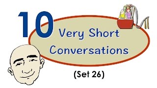 10 Very Short Conversations  26  speaking practice  Mark Kulek  ESL [upl. by Hairom516]