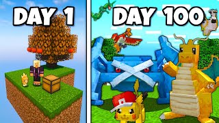 I Spent 100 Days in Minecraft Pokemon SkyBlock  Cobblemon [upl. by Nodnar600]