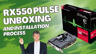 AMD Graphic card 2023  AMD RX 550 graphic unboxing and Full installation process  under 7700rs [upl. by Psyche]