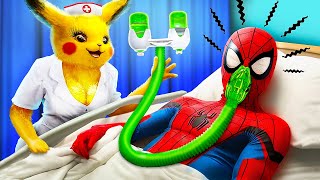 Superhelden verstecken sich im Krankenhaus Spiderman im Krankenhaus [upl. by Surat783]