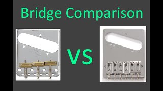 Telecaster Bridge Comparison  Modern vs Vintage [upl. by Grider577]