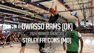 Owasso Rams OK v Staley Falcons MO  2024 Midwest Showcase [upl. by Nnylsor486]