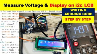 709 Measure Voltage With Arduino  Display On Lcd Using Arduino [upl. by Rriocard]