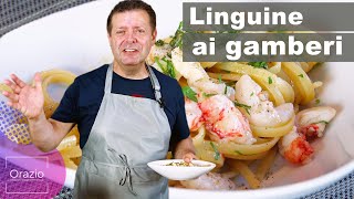 LINGUINE AI GAMBERI  La ricetta semplificata [upl. by Ahsiem]