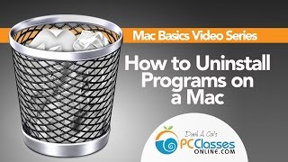 Uninstall A Program On A Mac HOW TO [upl. by Mirth]