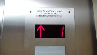 Montgomery hydraulic elevator  Sears amp Roebuck Mall of America Bloomington MN [upl. by Aruabea]