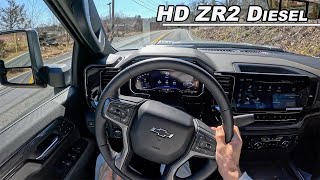 2024 Chevrolet Silverado 2500HD ZR2  66L Diesel Off Road Beast POV Binaural Audio [upl. by Aciraa]