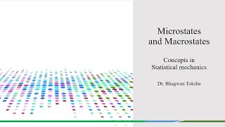 Microstate and macrostate  Statistical Mechanics  Easy explanation [upl. by Zubkoff]