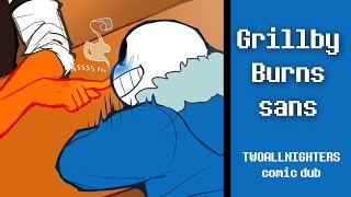 Grillby Burns Sans UNDERTALE Short Comic Dub [upl. by Yerhcaz]