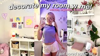 DECORATE MY ROOM WITH ME ♡ shopping deep cleaning a mini room makeover  tour [upl. by Lemra]