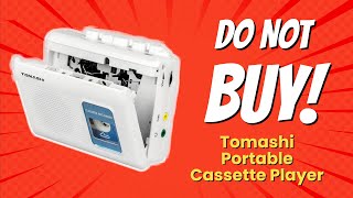 TOMASHI Portable Cassette Player 🎵  10 Reasons NOT to Buy 🚫 [upl. by Eal364]