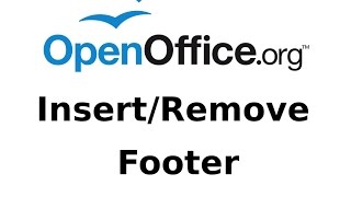 InsertRemove Footer  OpenOffice Writer Tutorial [upl. by Charity]