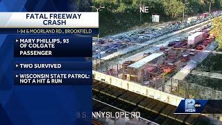 SUV passenger killed in crash on freeway in Brookfield [upl. by Sessylu583]