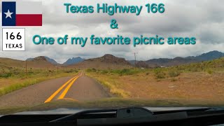 TEXAS HIGHWAY 166 amp ONE OF MY FAVORITE PICNIC AREAS westtexas [upl. by Alodi]