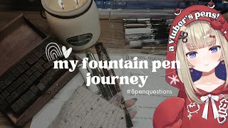 A VTubers Fountain Pen Journey 8PenQuestions2024 Handcam [upl. by Ellertnom]