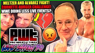 Dave Meltzer and Bryan Alvarez ARGUE About AEW Booking Jim Cornette vs Joe Hendry Burger CHALLENGE [upl. by Nalek]