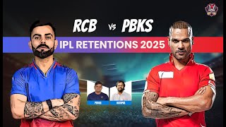 IPL Retentions 2025 RCB PBKS  PDOGGSPEAKS [upl. by Eesdnyl919]