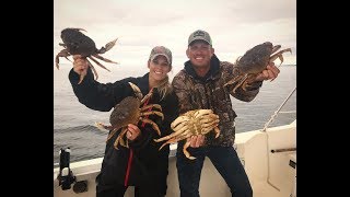 MASSIVE Dungeness CRAB Catch Clean Cook With UNDERWATER VIEW [upl. by Hanauq]