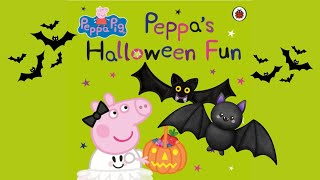 Peppa Pig  Peppa’s Halloween Fun  kids book read aloud [upl. by Ennagroeg]