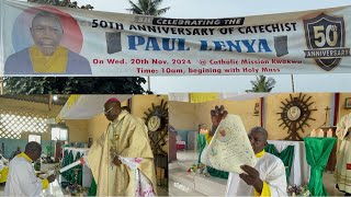 CATECHIST PAUL LENYA MOTALE OF KWAKWA MAIN MISSION IS 50 YEARS 🏅🎗️OLD A CATECHIST [upl. by Anitsyrc]