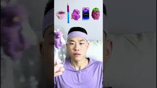 🍇🍆💜🎧ASMR Purplethemed Mukbang  Perfect for Sleepimmersive asmr [upl. by Ahtoelc]