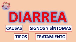 🔴 DIARREA  CAUSAS TIPOS SIGNOS y SÍNTOMAS y TRATAMIENTO [upl. by Gunner868]