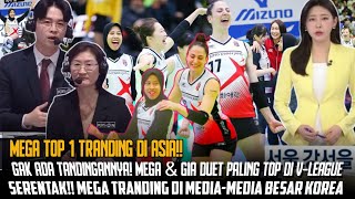 MEDIA KOREA quotIndonesia harus BANGGA punya MEGAquot Duet MEGA GIA jadi paling MENAKUTKAN di VLEAGUE [upl. by Marcello]