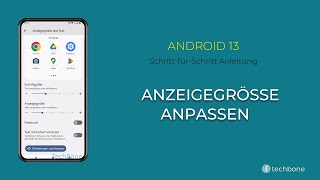 BildschirmAnzeigegröße anpassen Android 13 [upl. by Humfried513]