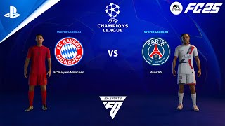 FC 25 PS4  FC Bayern Munchen vs PSG  UEFA Champions League 2425 [upl. by Anibur]