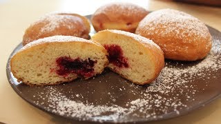 Berliner Krapfen berliner Pfannkuchen  Rezept  Sallys Welt [upl. by Jerrilee]