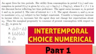 Intertemporal Choice Question Part 1 [upl. by Lad]