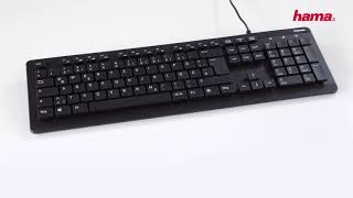 Hama quotKC600quot waterproof Keyboard [upl. by Enyledam]