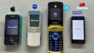 Outgoing Call from Samsung S24Ultra on Motorola Razr V8 Vs Nokia 8800 Vs i18pro Mobile Phones China [upl. by Casi790]