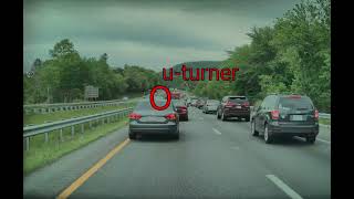 Uturner gets caught trying to cheat out of traffic jam [upl. by Waki]