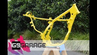 Frame Repair and Paint  1992 RM250 Restoration  Episode 12 [upl. by Beau709]