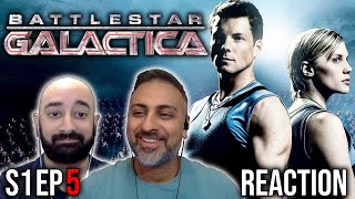 Battlestar Galactica  S1 Ep 5  You Cant Go Home Again  REACTION  First Time Watching [upl. by Grefer]